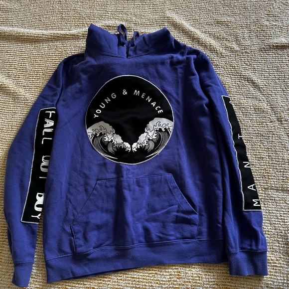 Unisex Purple Fall Out Boy Mania Graphic Hoodie - Picture 1 of 6